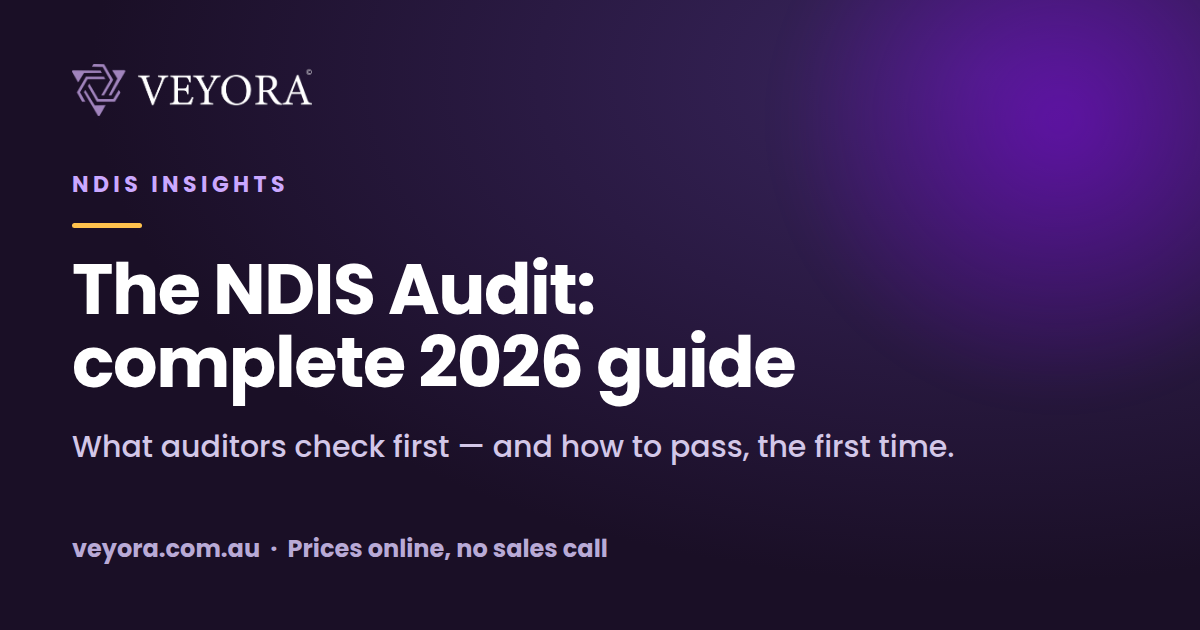 The NDIS audit — complete 2026 guide by Veyora
